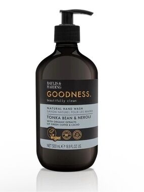 Baylis & Harding Goodness Natural Hand Wash - Tonka Bean & Neroli, 16.9 Fl. Oz.
